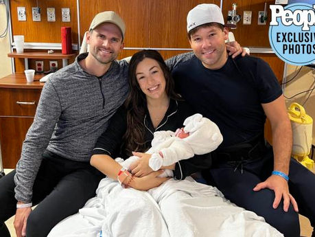 Broadway stars Kyle Dean Massey and Taylor Frey welcome baby daughter via surrogate