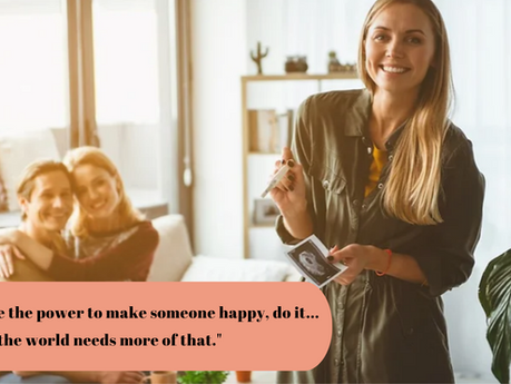 "If you have the power to make someone happy, do it... the world needs more of that."